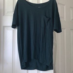 Oversized Green “Boyfriend” Blouse